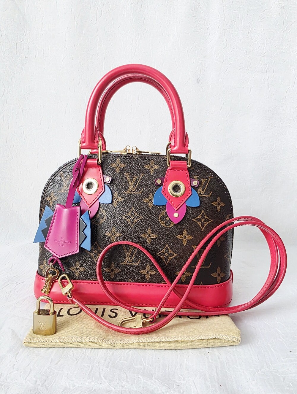 Auth Louis Vuitton LMTD Monogram Totem Alma BB Bag